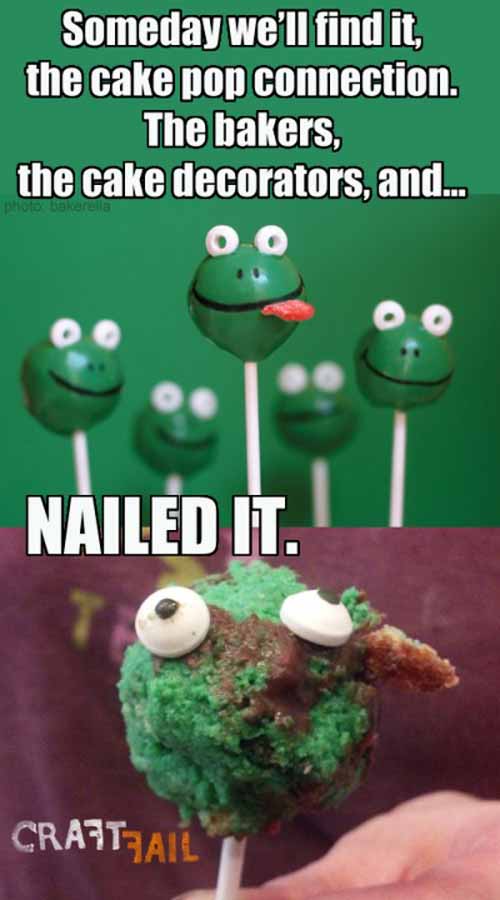 Do It Yourself (DIY) Failure: Frog Cake-Pop